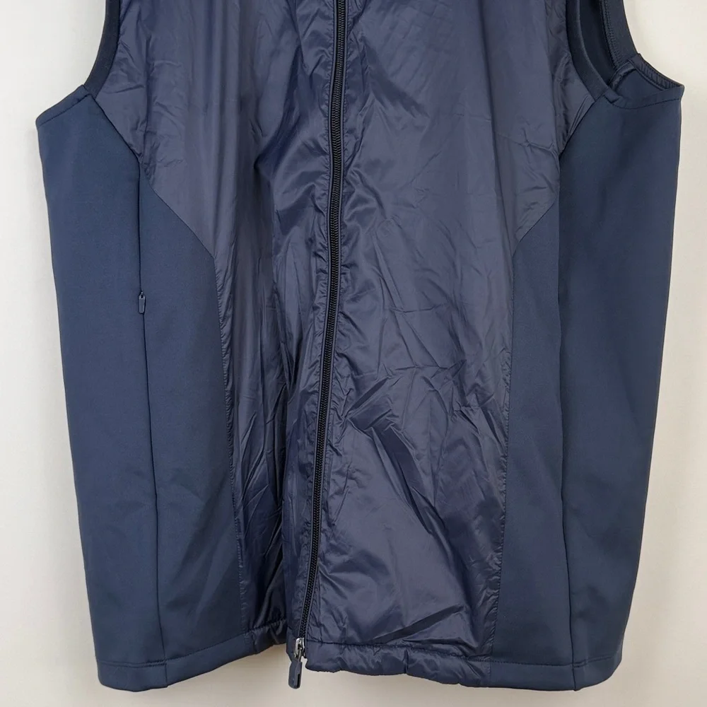 G/Fore Interlock Performer Full Vest Size XL Stretch Tech Golf Twighlight Blue